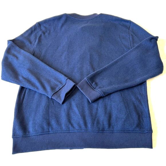 Southern Tide Men's Samson Peak Bomber Jacket Fleece XXL Blue Full Zip Preppy - Picture 2 of 8